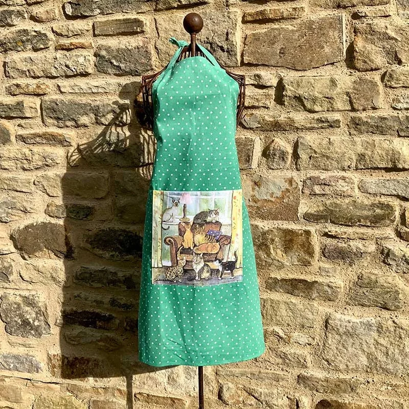 Alex Clark 100% Cotton Apron - Cat House