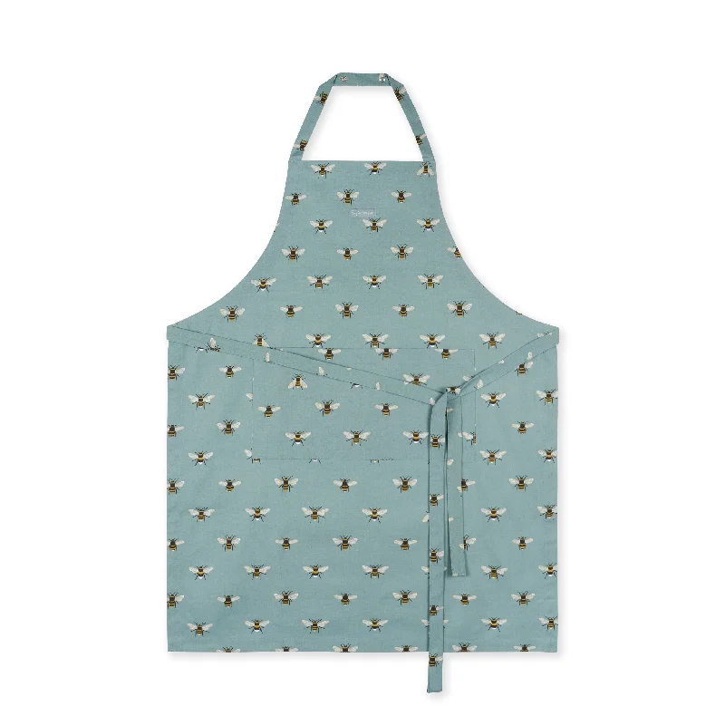 Bees Teal Adult Apron