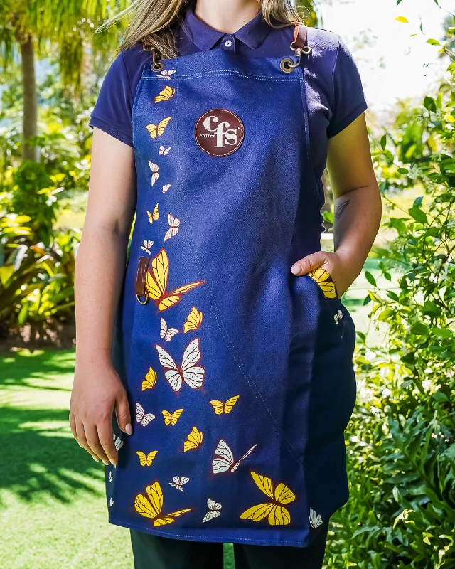 CFS Colombian Apron (Butterflies - Navy)