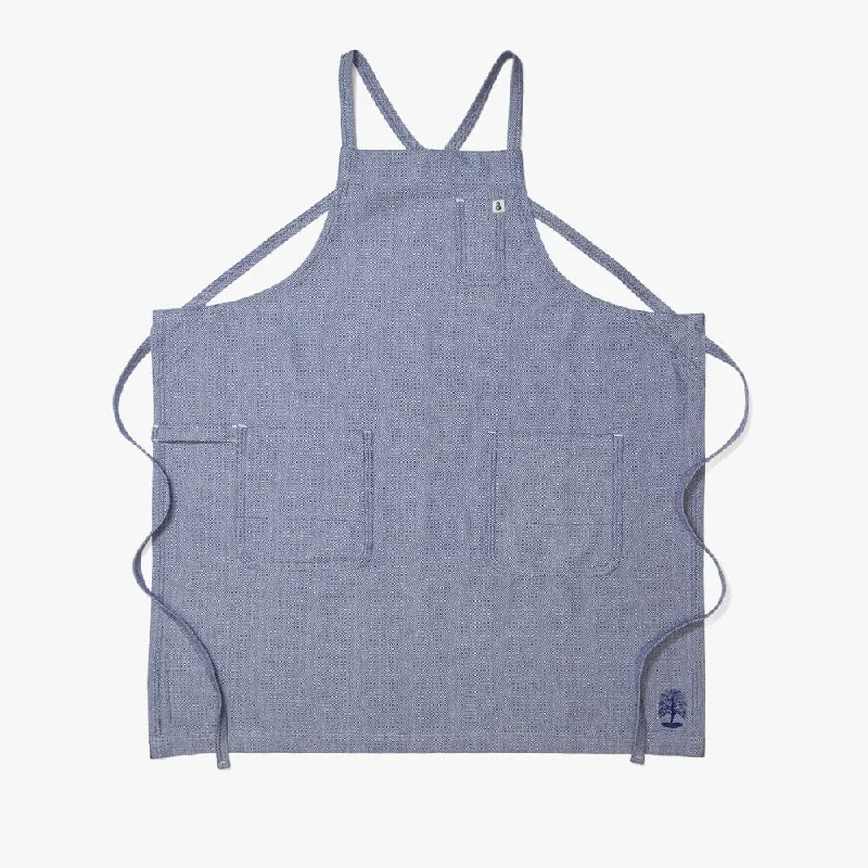 MARTHA by Martha Stewart Blue Herringbone Apron