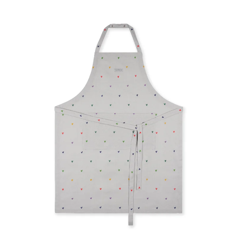 Multicoloured Hearts Adult Apron