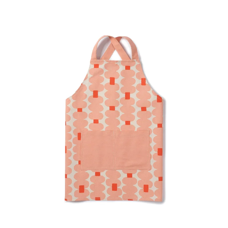 Oddjects Kids Apron in Shell and Persimmon