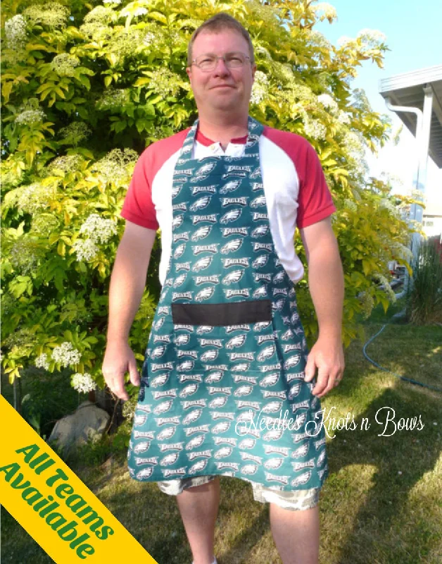 Philadelphia Eagles Football BBQ Apron, Plus Sizez