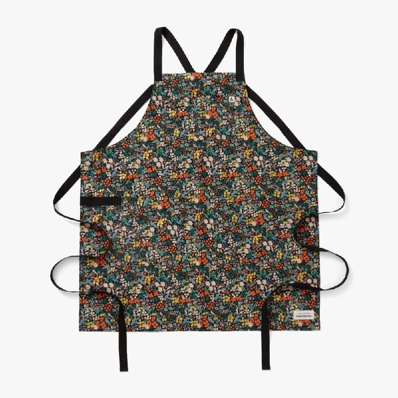 Rifle Paper Co. Meadow Black Crossback Apron