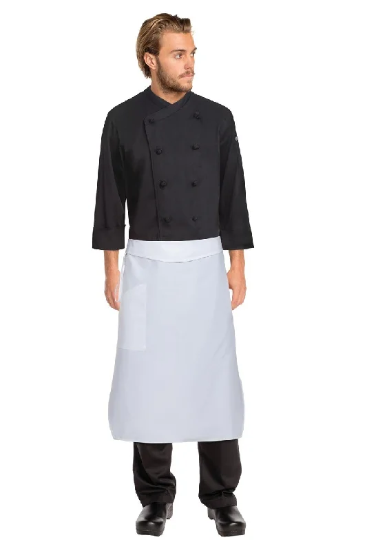 White Tapered Apron w/ Flap