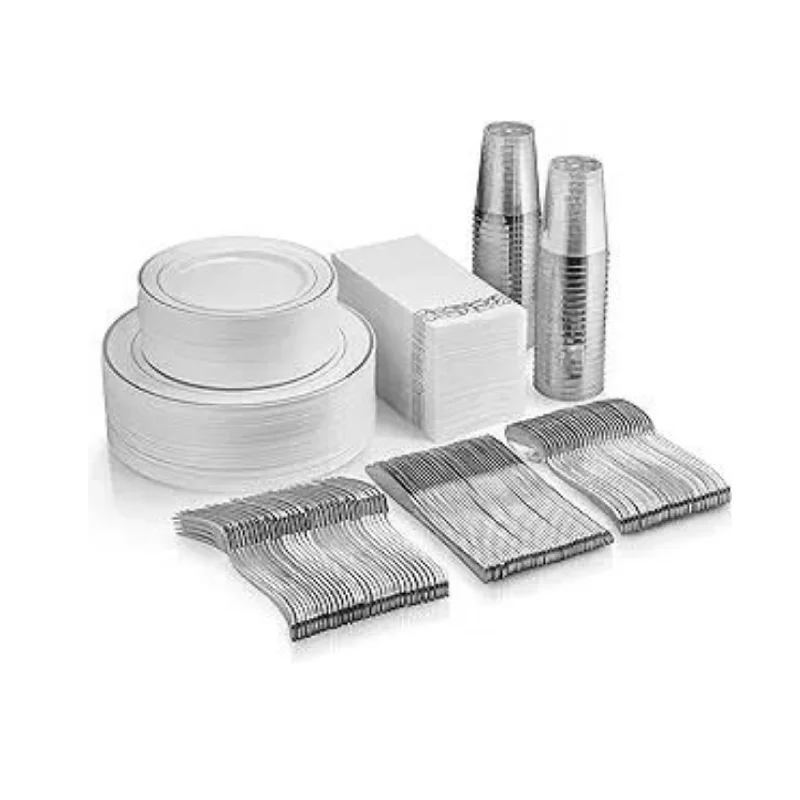 350 Piece Silver Dinnerware Set