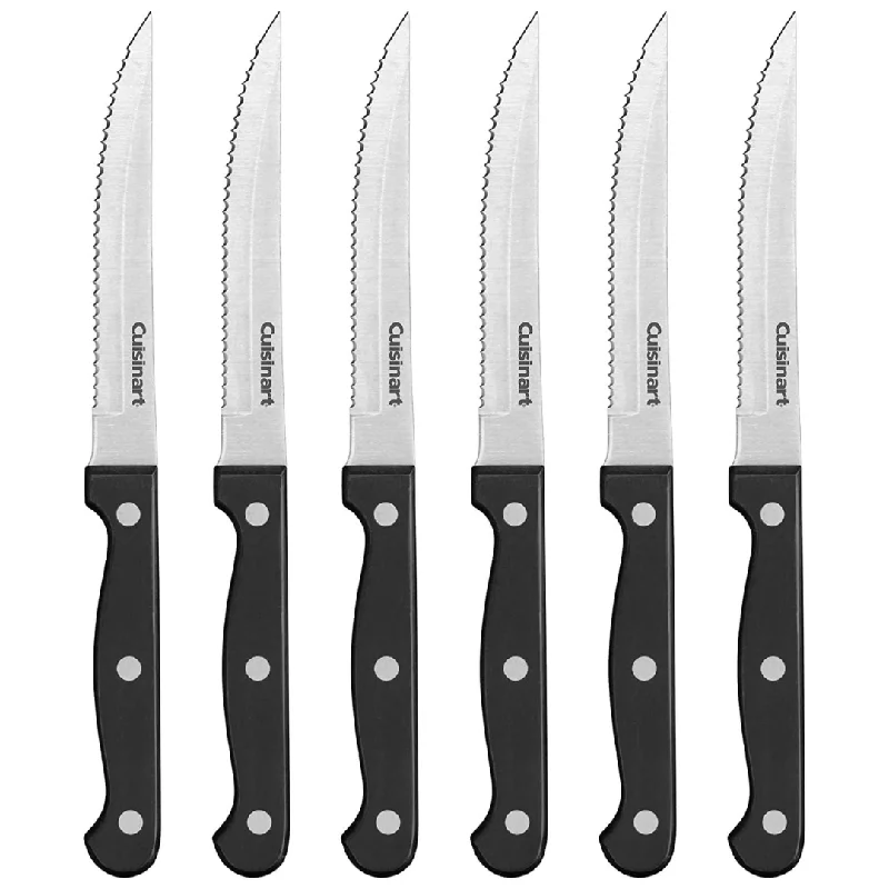 6-Pieces Cusinart Lightweight Stainless Steel Steak Knife Set