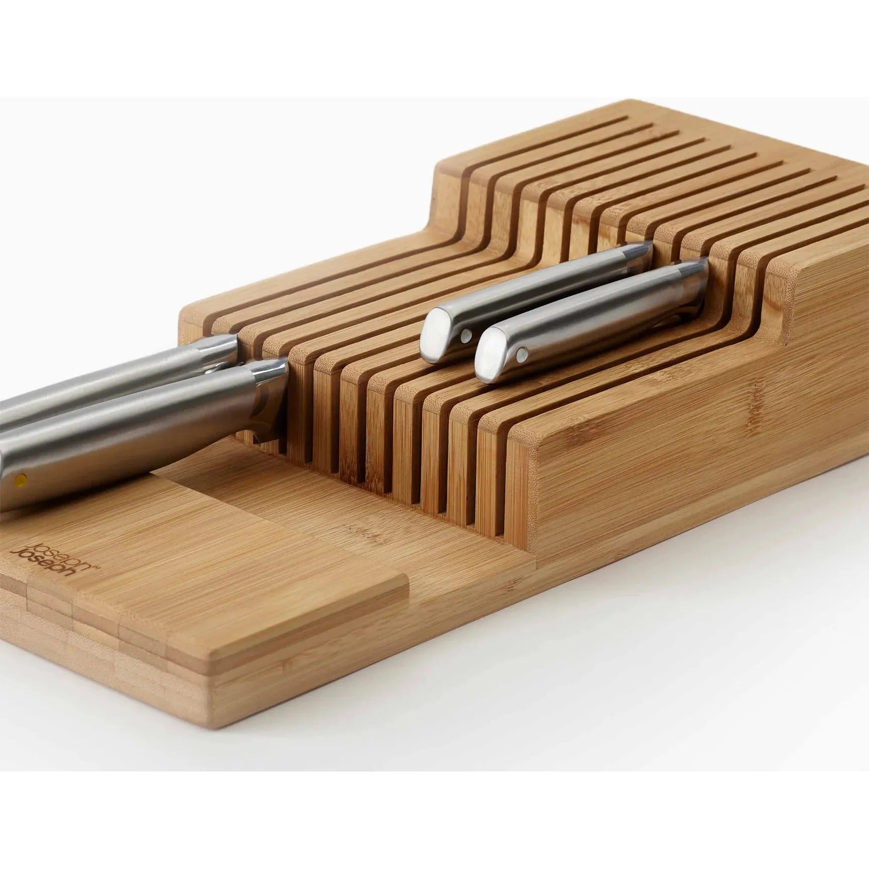 Bamboo In-Drawer 2-tier Knife Storage