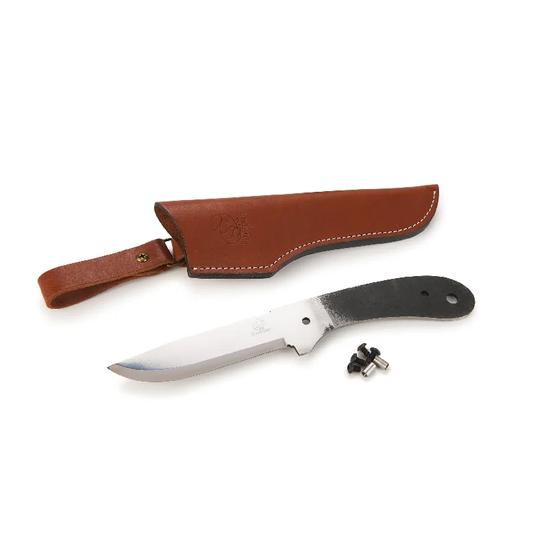 Glacier Fixed Blade Bushcraft Knife for Hunting and Fishing - 9-7/16" - Unfinished Kit