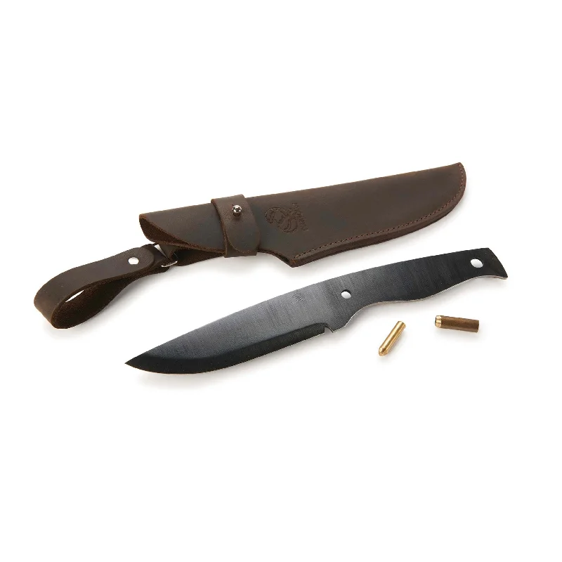 Nightfall Fixed Blade Bushcraft Knife for Hunting and Fishing - 9-5/8" - Unfinished Kit