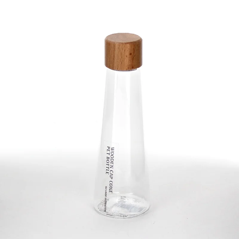 Bottle (PET/With Wooden Cap/Decoration/Cylinder/15cm/d.5cm / 140mL)