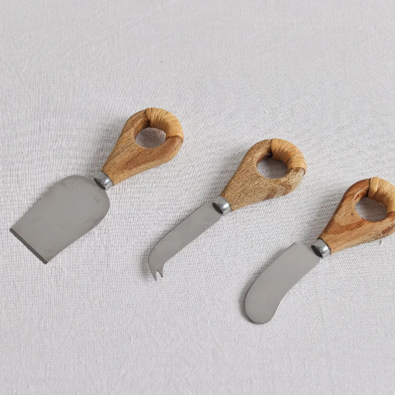 Bound Cheese Knife Set - Acacia