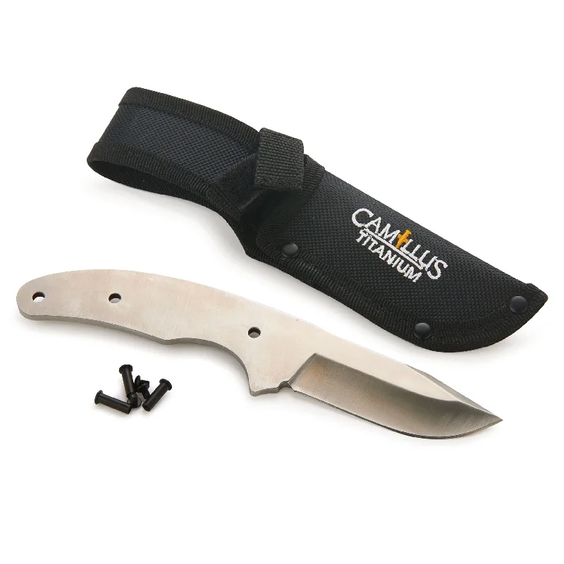 Balkus Fixed Blade Knife for Hunting and Fishing - 8" - Unfinished Kit