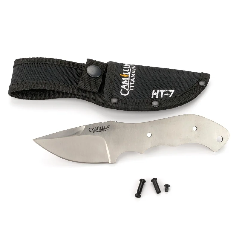 HT-7 Fixed Blade Knife for Hunting and Fishing - 7" - Unfinished Kit