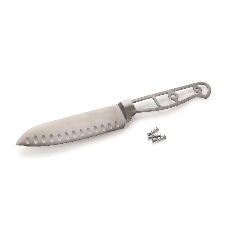 Santoku Knife for Mincing Slicing and Dicing Vegetables - 10-3/4" - 4116 Stainless Steel - Unfinished Kit