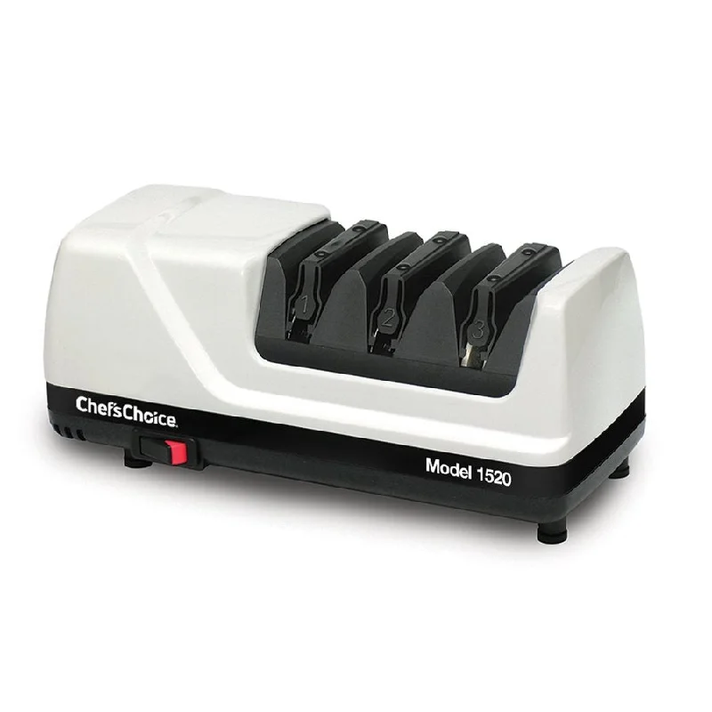 Chef's Choice 1520 Angle Select Diamond Hone Electric Knife Sharpener, White