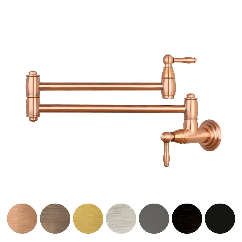 Copper Pot Filler Kitchen Faucet Wall-Mounted - AK98288C