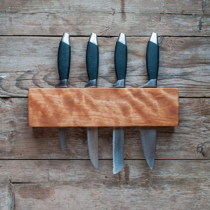 Kitchen Knife Wall Rack, Flame Birch