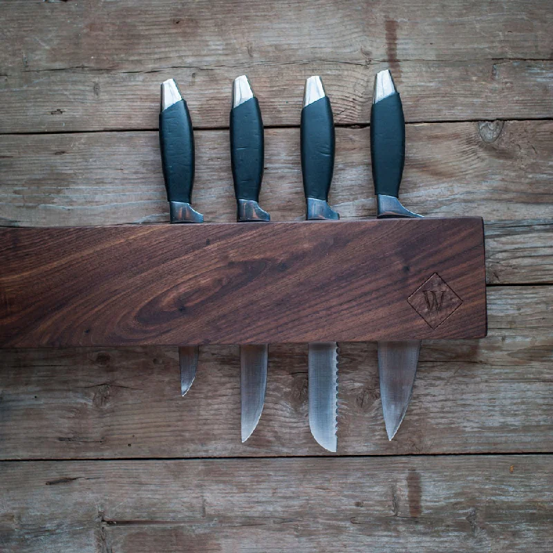 Kitchen Knife Wall Storage, Walnut