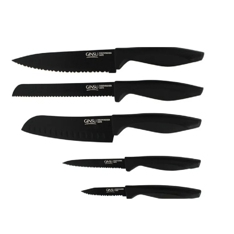 Ginsu Daku Series Dishwasher Safe, Fade Resistant 5 Piece Knife Set