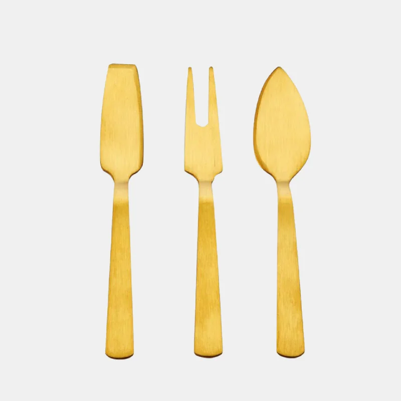 Gold Cheese Knife Set