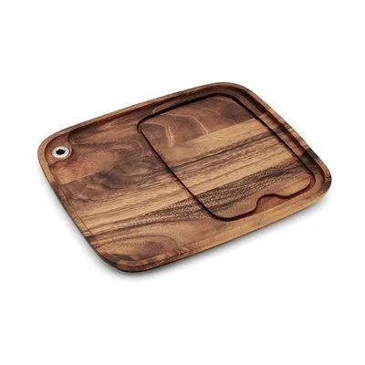 Ironwood Gourmet 11" x 13" Fort Worth Steak Plate, Acacia Wood*