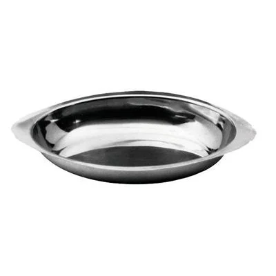 Johnson & Rose 8 Oz Oval Au Gratin Dish, Stainless Steel