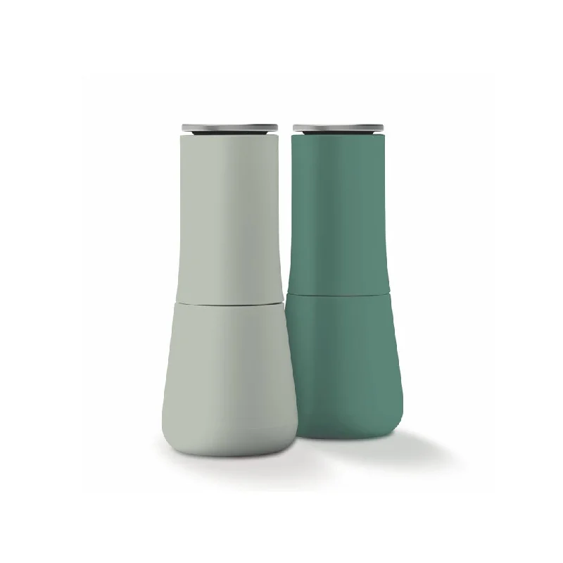 Joseph Joseph Milltop 6.5" No-Spill Salt & Pepper Mills, Sage