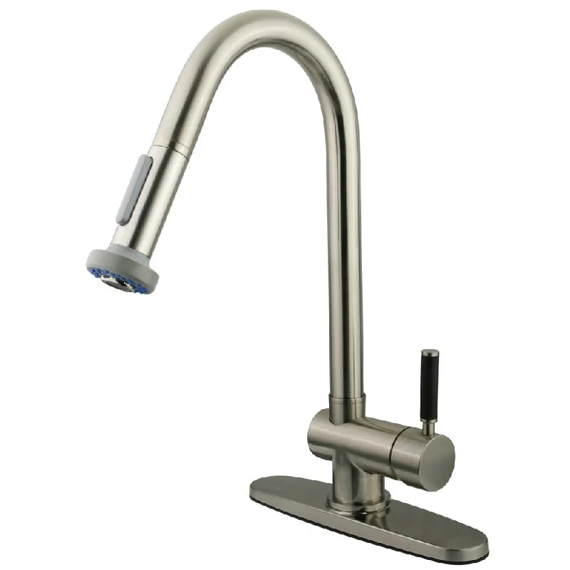 Kaiser Satin Nickel Single Handle Pull down sprayer Kitchen Faucet GS8888DKL