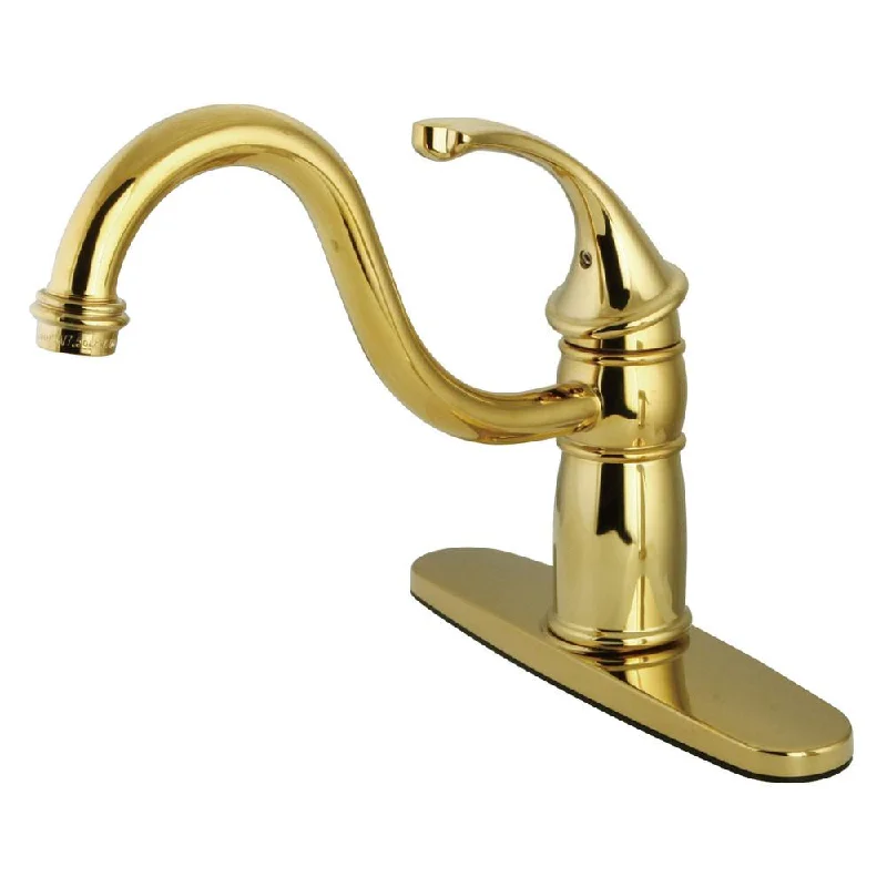 Kingston Brass Polished Brass Georgian 8" kitchen Faucet KB1572GLLS