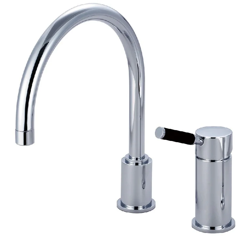 Kingston Kaiser Chrome Widespread Single Lever Handle Kitchen Faucet GS8011DKLLS