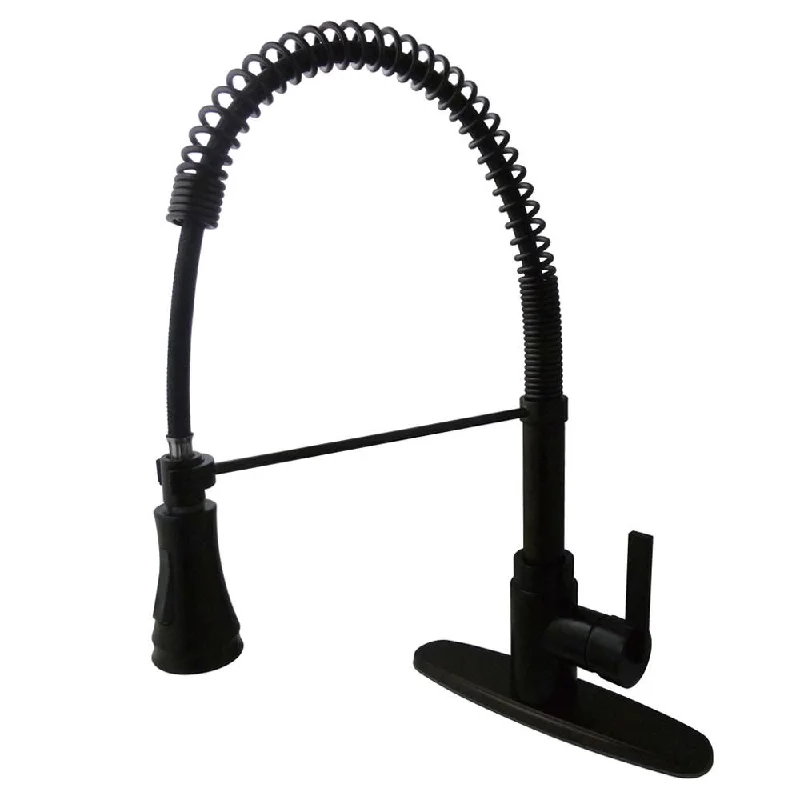 Kingston Oil Rubbed Bronze Single Handle Pre-rinse Kitchen Faucet GS8875CTL