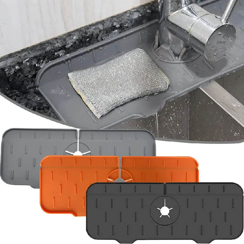 Kitchen Faucet Absorbent Mat Sink Splash Guard