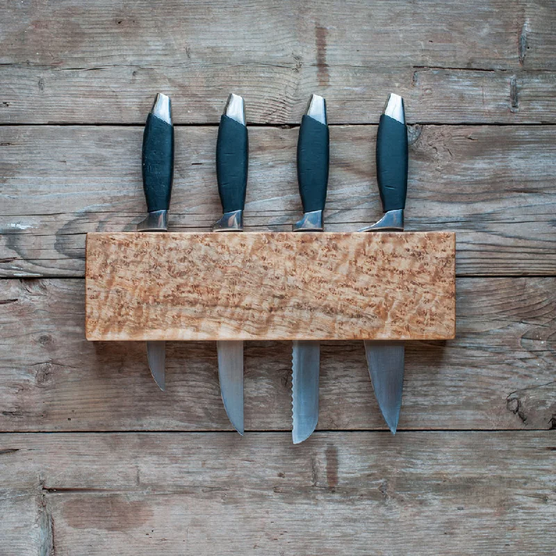 Kitchen Knife Holder, Birdseye Maple