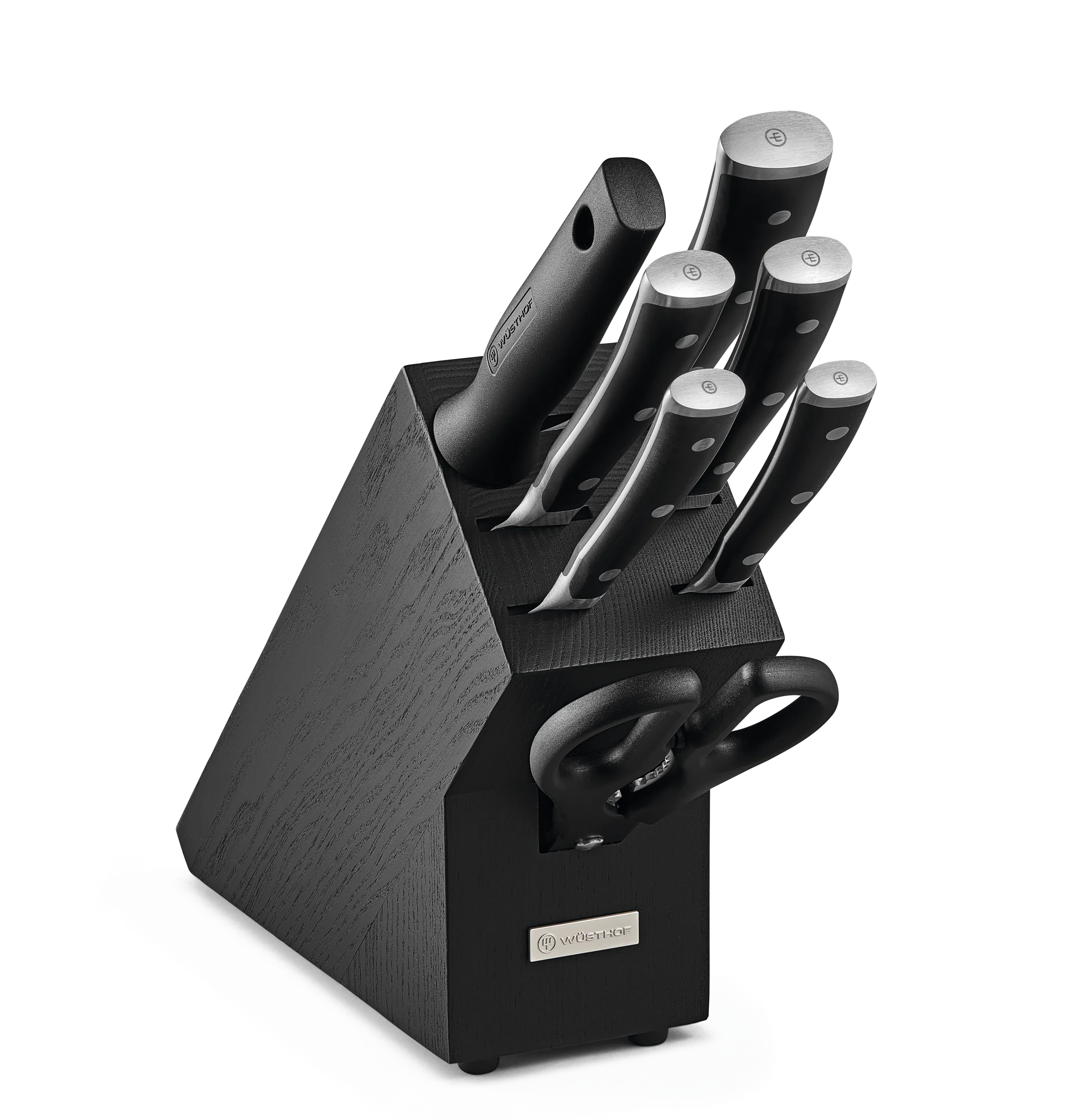 Wusthof 8PC Classic Icon Knife Block Set, Black