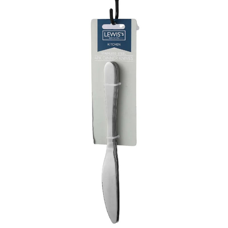 Lewis's Loose Cutlery Dinner Knife - 4 pack