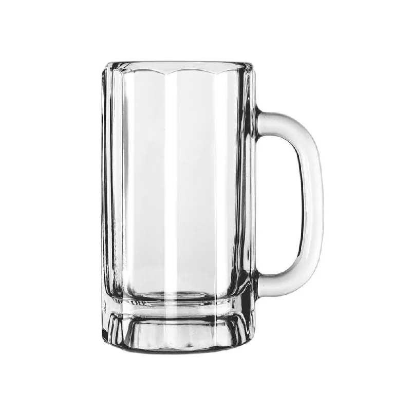 Libbey 16 Oz Paneled Beer Mug Glass 12 /Case