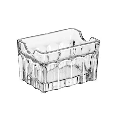 Libbey Gibraltar Glass Sugar Packet Holder, 3.5" x 3.5" x 2", 24 /Case