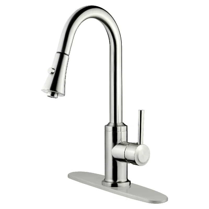 Pull Out Kitchen Faucet LK11B Brushed Nickel Finish