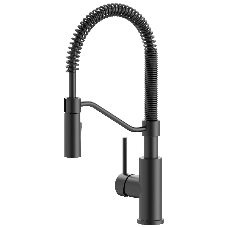 Modern Spring-Type Kitchen Faucet LK20M Matte Black