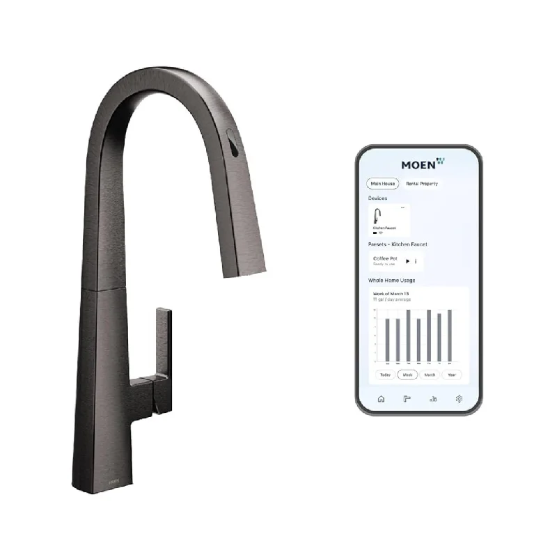 Moen Nio Smart Touchless Pull Down Sprayer Kitchen Faucet