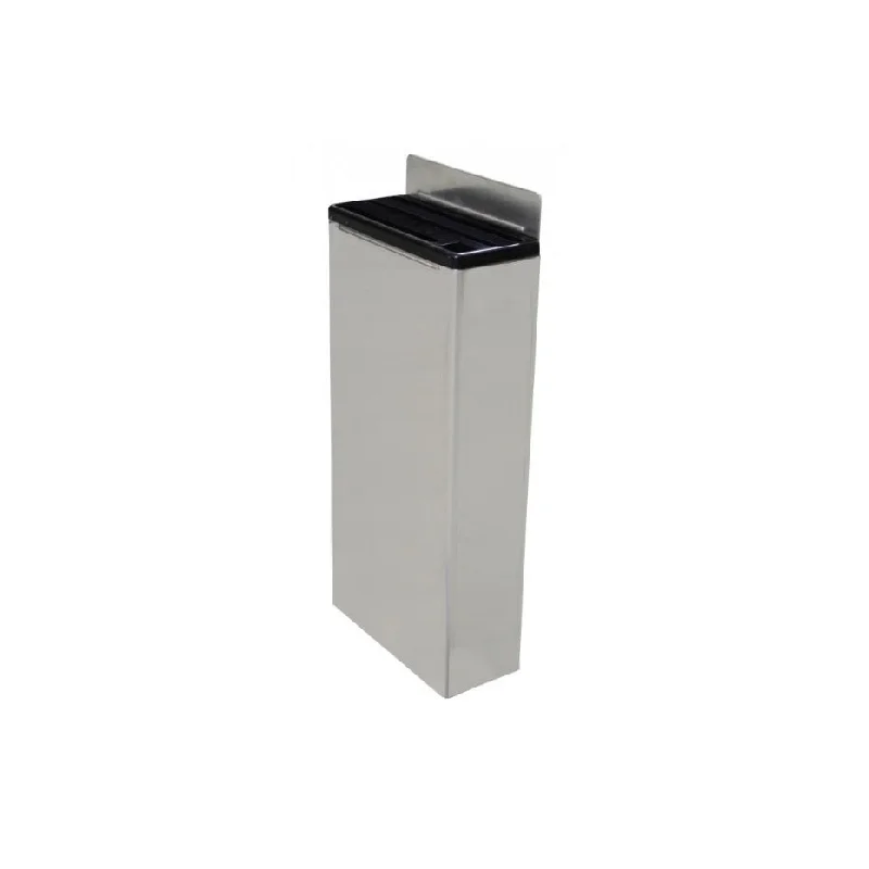 Nella Extra Small Stainless Steel Knife Rack with Black Plastic Insert, 6” x 2.5” x 12.25”