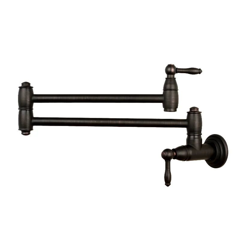 Oil Rubbed Bronze Pot Filler Kitchen Faucet Wall-Mounted - AK98288-ORB