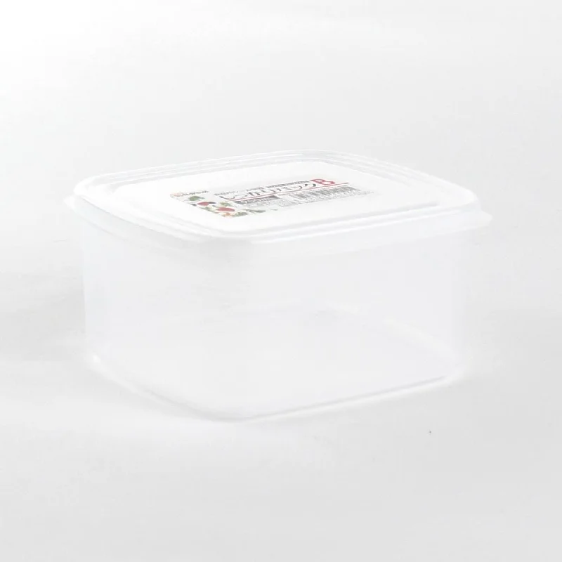 Plastic Food Container (Microwavable/Square/CL/14.2x12.6x7cm / 900mL)