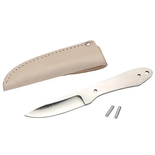 Semi-Skinner Fixed Blade Knife for Hunting and Fishing - 7-1/4" - Unfinished Kit