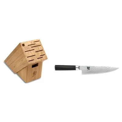 Shun Classic 2 Piece Build-A-Block Set with 8" Chef's Knife & 11 Slot Knife Block