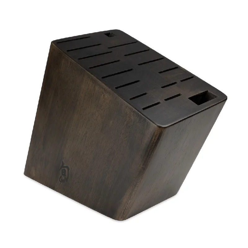 Shun Kanso 17 Slot Angled Knife Block