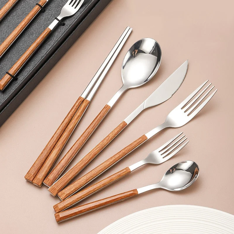 Stainless Steel Cutlery Set Dinnerware Western Tableware Silverware