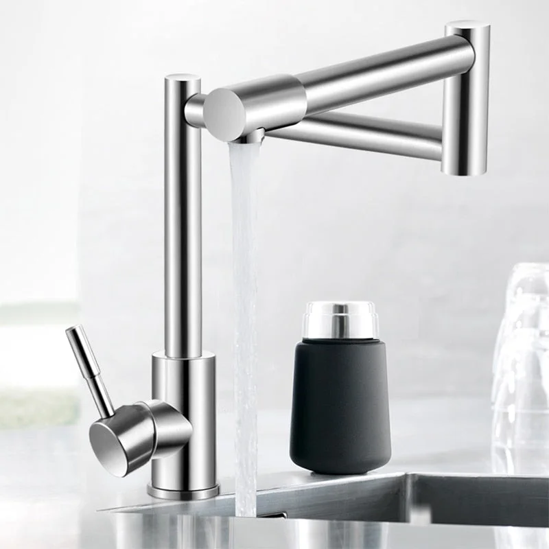 Stainless Steel Lead-free Folding Kitchen Faucet Mixer Kitchen Tap