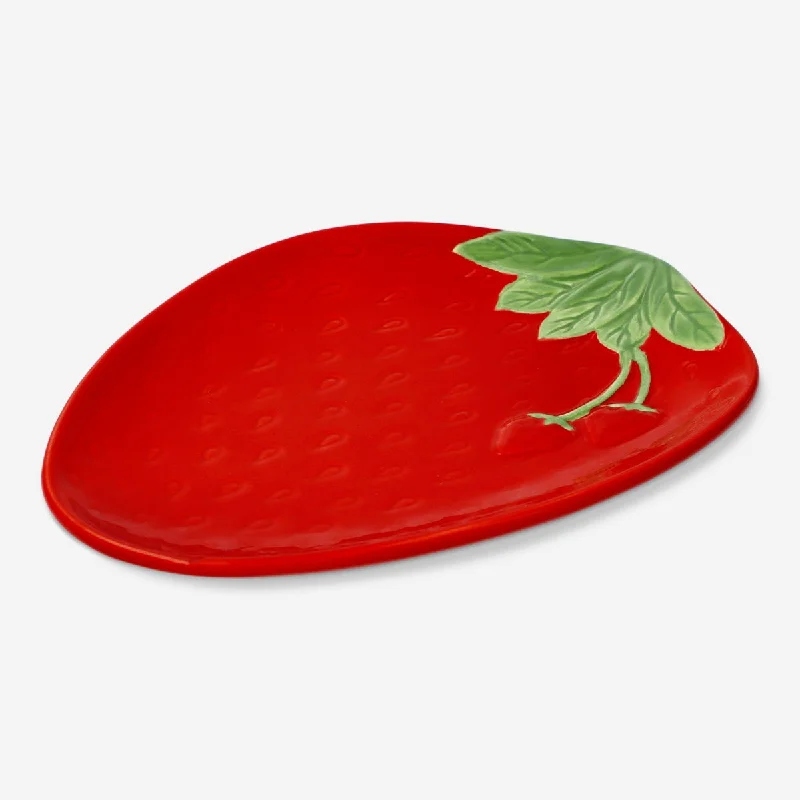 Strawberry serving dish